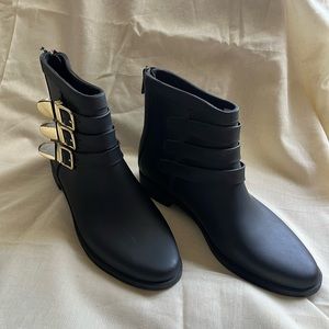 Loeffler Randall Rain Boots size 7, black